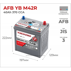 Yokohama AFB YB M42R 40Ah