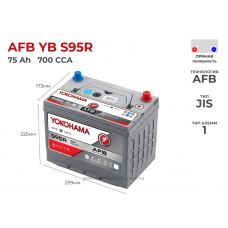 Yokohama AFB YB S95R 75Ah