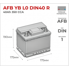 Yokohama AFB YB L0 DIN40 R