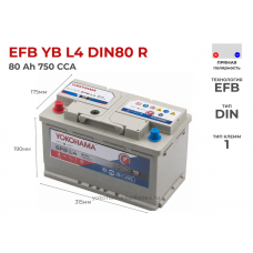 Yokohama EFB YB L4 DIN80 R