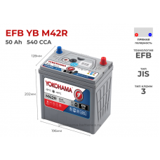 Yokohama EFB YB M42R 38 Ah
