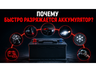 Почему быстро разряжается аккумулятор?